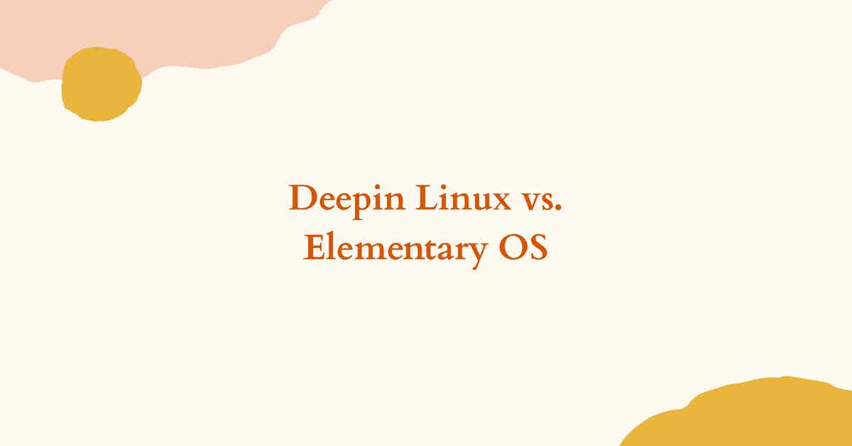 deepin linux vs elementary os
