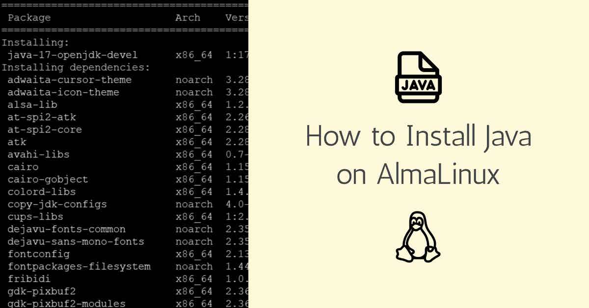 How to Install Java on AlmaLinux