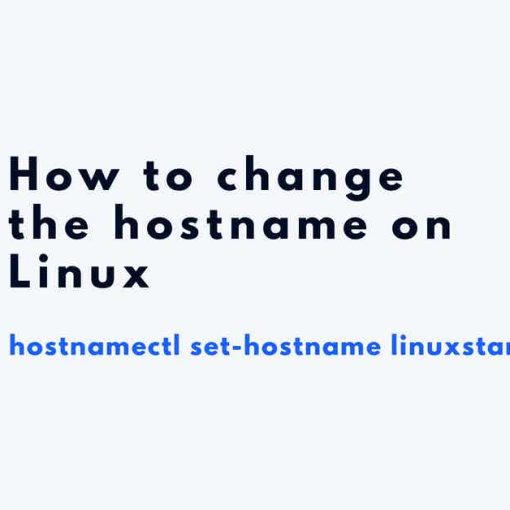 linux change hostname