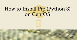 Bash pip команда не найдена centos