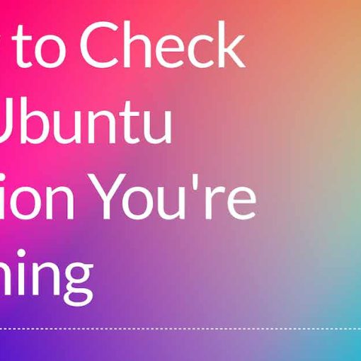 check the ubuntu version